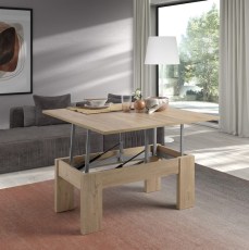 Mesa de centro elevable y extensible convertible en comedo